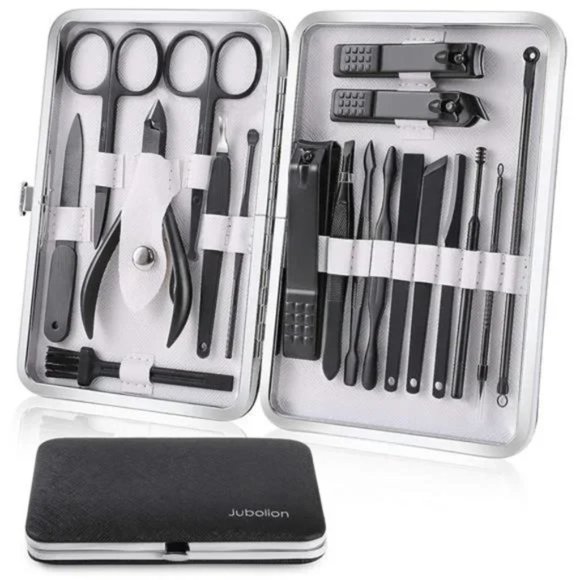 New Manicure Set 19pcs Stainless Steel Professional Nail Clippers Pedicure Set - Picture 1 of 8